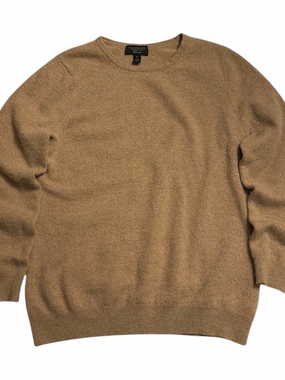 Charter Club luxury edition 100 Cashmere Knit Crewneck Pullover Sweater woman XL